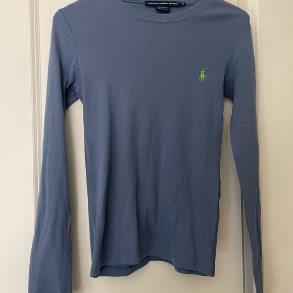 Ralph Lauren Tops - Ralph Lauren Slate Blue Crewneck Shirt